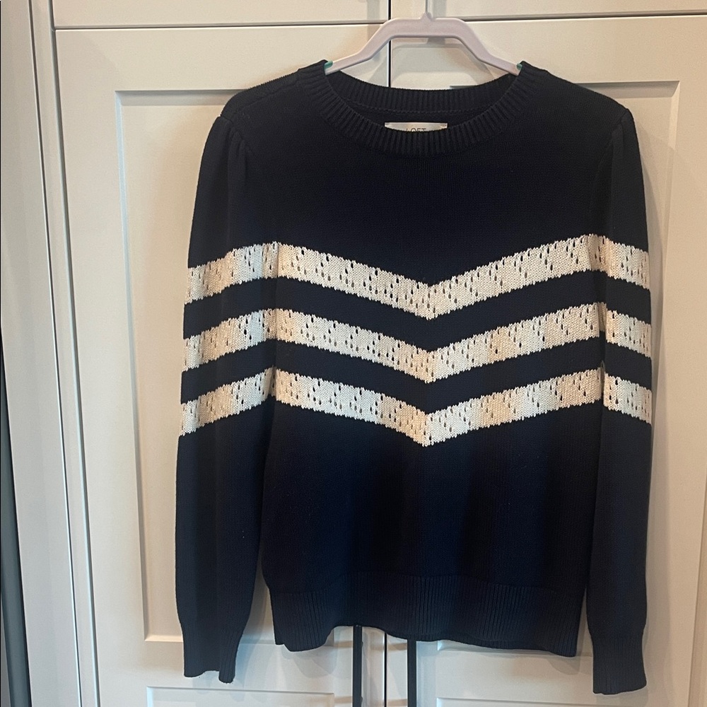 LOFT Chevron Striped Sweater
